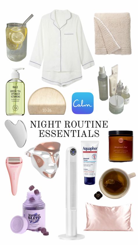 How to get the best nights sleep!! Simple Nighttime Skincare Routine, Night Care Aesthetic, Night Selfcare Aesthetic, Relaxing Vacation Ideas, Sleep Essentials, Nightly Routine, Sleep Habits, Night Time Skin Care Routine, Time Routine