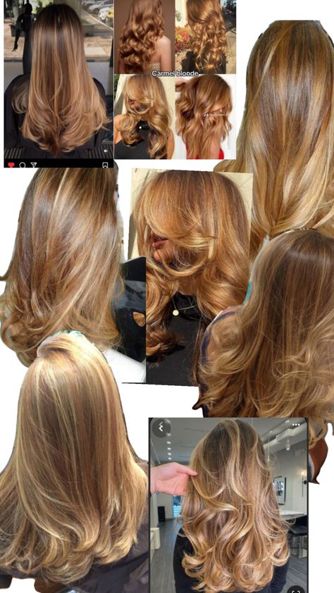 Dirty Golden blond/ caramel blond hair with layers and curtain bangs. Blond Hair With Layers, Caramel Blond Hair, Bonde Hair, Blond Caramel, Layers And Curtain Bangs, Caramel Blonde Hair, Blonde Layered Hair, New Hair Look, Honey Hair Color