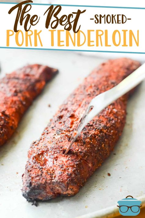 Smoked Pork Tenderloin Recipes, Smoker Grill Recipes, Traeger Cooking, Smoked Pork Tenderloin, Traeger Grill Recipes, Smoked Pork Loin, Pork Tenderloin Recipe, Recipes Meat, Tenderloin Recipe