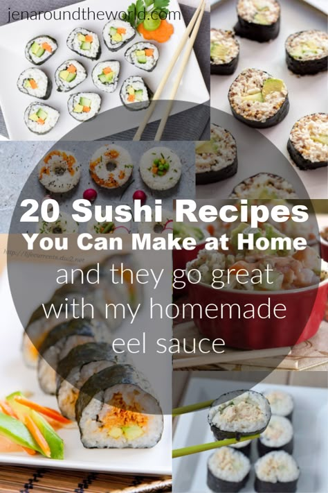 Homemade Sushi Recipes, Funky Recipes, Eel Sauce Recipe, Sushi Diy, Sushi Birthday, Thai Panang Curry, Eel Sauce, Chicken Sushi, Onigiri Recipe