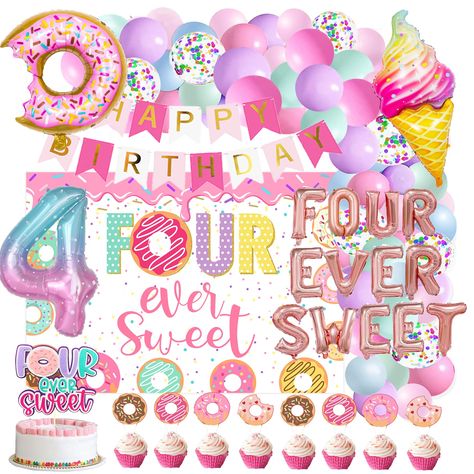 PRICES MAY VARY. Title: Four Ever Sweet Birthday Decorations, 4th Birthday Decorations Girl, Four Ever Sweet Balloon,Four Ever Sweet Birthday Party. Product Type: Categories > Party Supplies > Decorations > Balloons Birthday Theme For 4 Year Girl, Four Ever Sweet Birthday Party Decorations, Birthday Ideas For 4 Year Girl, Four Themed Birthday Party Girl, 4th Girl Birthday Party Themes, 4th Birthday Party Ideas For A Girl, 4th Bday Party Girl, Fourth Birthday Party Theme, Unfourgettable 4th Birthday Girl