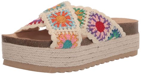 PRICES MAY VARY. Open Toe Mixed Molded Footbed Platform Espadrille Two Band Upper Imported Dirty Laundry Shoes, Platform Espadrille Sandals, Boho Sandals, Espadrilles Platform, Sandal Platform, Platform Espadrilles, Floral Crochet, Dirty Laundry, Espadrille Wedge