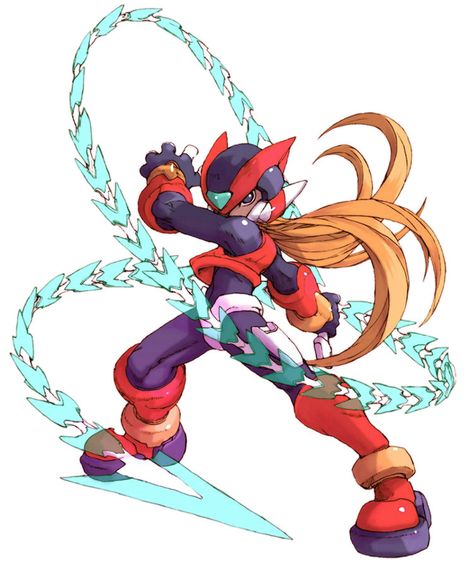 Zero - Characters & Art - Mega Man Zero 2 Maverick Hunter, Megaman Zero, Megaman Series, Team Skull, Mega Man Art, Capcom Art, Zero Wallpaper, Megaman X, Game Character Design