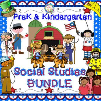 Social Studies BUNDLE for PreK and Kindergarten 240 Pages 1st Grade Morning Work, Daily Oral Language, Positional Words Activities, Kindergarten Homework, Thanksgiving Math Activities, Writing Homework, Kindergarten Social Studies, Rhyming Activities, Fun Factory