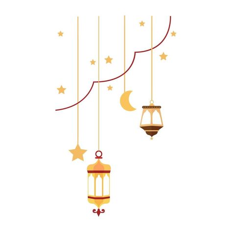 Islamic Lantern Illustration For Ramadan Kareem Elements Decoration. Symbols of Ramadan Mubarak, Hanging Gold Lanterns, arabic lamps, lanterns moon, lantern element, star, art, vector and illustration Ramadan Lantern Illustration, Lantern Illustration, Islamic Lantern, Ramadan Lantern, Gold Lanterns, Star Lanterns, Doodles Drawings, For Ramadan, Preppy Wallpaper