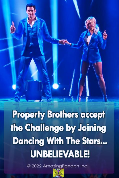 How about a dance competition where you bring celebrities and professional dancers? The Property Brothers accept the Challenge! #dance #talent #show #Twin Emma Slater, Property Brother, Hgtv Shows, Christmas Houses, Property Brothers, Professional Dancers, Dance Routines, Twin Brothers, Dance Competition