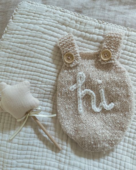 so excited about these hand-knit, hand-embroidered NEWBORN size onesies we just added to the shop. These are perfect for baby announcements, keepsake, unique baby shower gift, etc. // ALSO — true newborn size, teeny tiny, and absolutely precious!! #handknit #handembroidered #etsy #shopsmall #etsyfinds #newborn Newborn Embroidery Clothes, Embroidery Baby Gifts Not On The High Street, Embroidery Onesies, Newborn Embroidery Onesie, Embroidered Name Onesie, Unique Baby Shower Gifts, Baby Embroidery, Baby Announcements, Unique Baby Shower