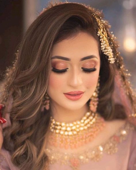 Makeup Art | Sara Irfan Nikah Makeup Look Pakistani, Nikah Makeup Look, Barat Makeup Look, Nikkah Makeup Looks, Bridal Makeup Pakistani, Pakistani Bride Hairstyle, Makeup Look Bridal, Bride Makeup Look, Bridal Look Makeup