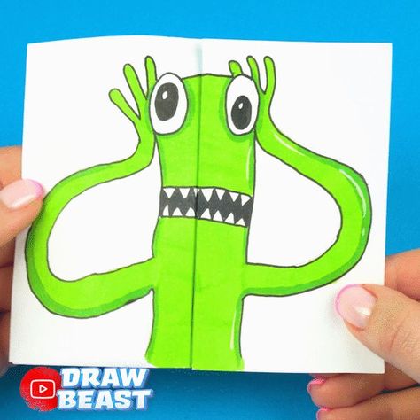 How to draw ROBLOX characters easy and RAINBOW FRIENDS art & paper craft's to try at home. See and repeat it! Roblox Characters, Friends Art, Rainbow Friends, Drawings Of Friends, Easy Drawings, Art Paper, Fun Crafts, To Draw, Home Art