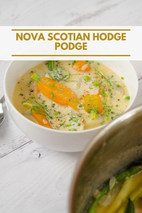 This is for all the Nova Scotians out there! A true East Coast classic, The Nova Scotian Hodge Podge. A dish that is traditionally made in the dead of summer from using up the fresh new vegetables in your garden! Hodge Podge Recipe, Canadian Recipes, Dead Of Summer, Summer Vegetables, Biscuit Rolls, Classic Recipes, Canadian Food, Hodge Podge, Savory Soups