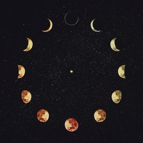 Moon Phases Photography, Celestial Ceramics, Moon Phases Aesthetic, New Moon Aesthetic, Past Life Astrology, Moon Phase Art, Moon Stages, Aquarius Aesthetic, Moon Phases Art