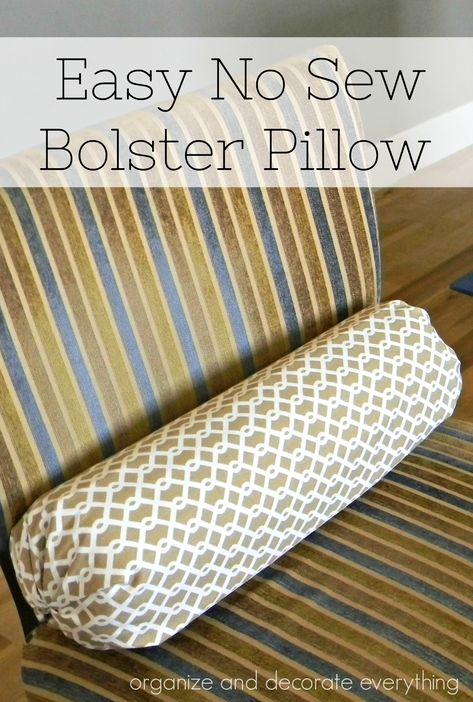 Make this easy No Sew Bolster Pillow in just a few minutes Sew Bolster Pillow, Easy No Sew Pillow Covers, Cape Tutorial, No Sew Pillow Covers, Cylinder Pillow, Diy Pillow Covers, Easy Baby Blanket, Roll Pillow, Bolster Covers