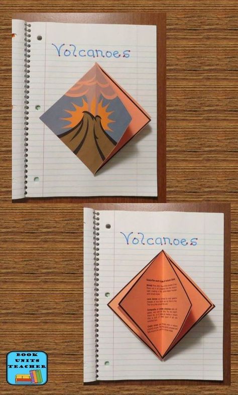 Free Printable Graphic Organizer ~ Two versions are available. Pictured is the answer key version. Interactive Project Ideas, Ideas De Foldables, Foldable Ideas, Notebook Craft, Lapbook Ideas, Olympus Mons, Earth Science Lessons, Mount St Helens, Science Notebook