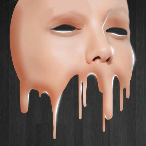 Melting Face, Human Figure, Face Art, Face Drawing, Drawing Inspiration, Art Art, Art Direction, Art Inspo, Beautiful Art