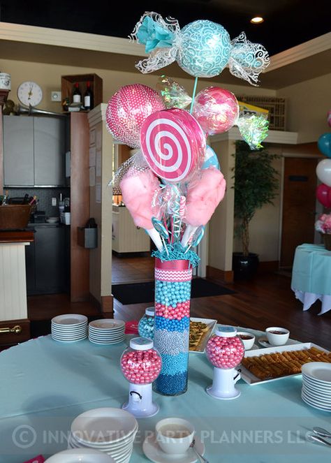 Candy Theme Birthday Party, Candy Themed Party, Candy Centerpieces, Candy Land Birthday Party, Bat Mitzvah Party, Candy Birthday Party, Candyland Birthday, Candyland Party, Candy Land Christmas Decorations Diy