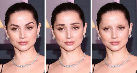 We Checked to See How 9 Celebrities’ Faces Would Change With Different Eyebrows, and Here Are the Results Eyebrows Change Face, How Eyebrows Change Your Face, Brushed Eyebrows, Change Eyebrow Shape, Eyebrow Types, Round Face Eyebrows, S Shaped Eyebrows, Eyebrows Shaping, Eyebrow Shapes