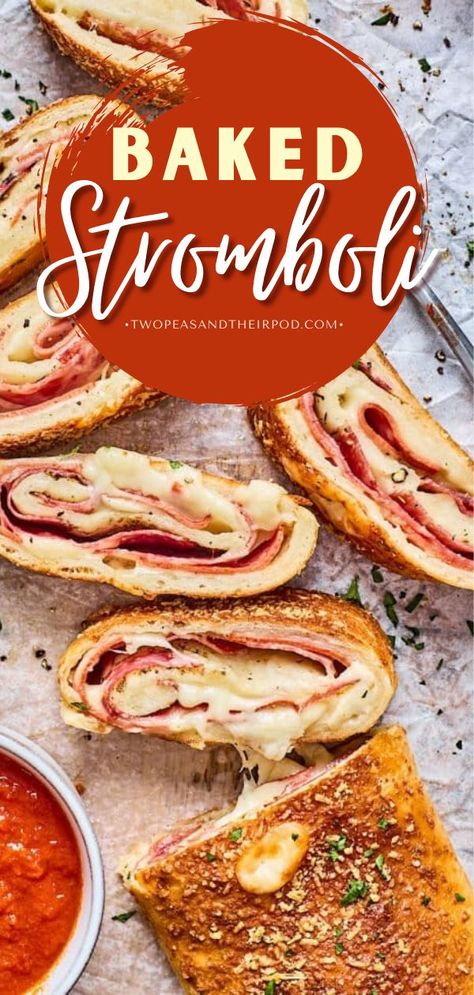 Stromboli, easy appetizer recipes, family dinner ideas for tonight Sharp Provolone Recipes, Dinner With Salami, Salami And Pepperoni Recipes, Recipes Using Pizza Dough Dinners, Salami Crescent Roll Recipes, Recipes Using Sliced Provolone Cheese, Sliced Salami Recipes, Recipe With Salami, What To Make With Pepperoni