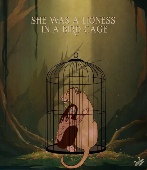 DesiPun - "She was Lioness in a BirdCage, A bird in the... She Is A Lioness Quotes, Lion And Lioness Aesthetic, She Was A Lioness In A Birdcage, Narnia Lion, Lioness Hunting, Lioness Protecting Lion, Heart Of A Lion, I Have A Dream, Bird Cage