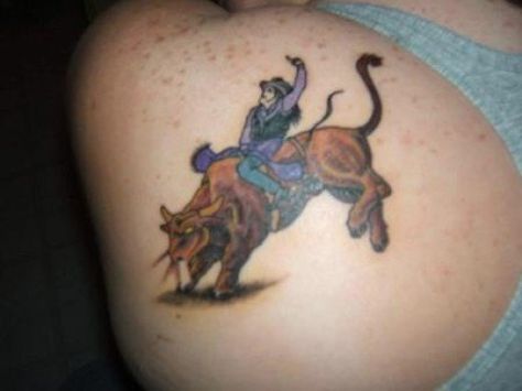 Tattoo designs including awesome bull images. Bullriding Tattoos, Rodeo Bull Riding, Bull Images, Bull Tattoo, Cowboy Tattoos, Bucking Bulls, Bull Tattoos, Bucking Bronco, Detailed Tattoo