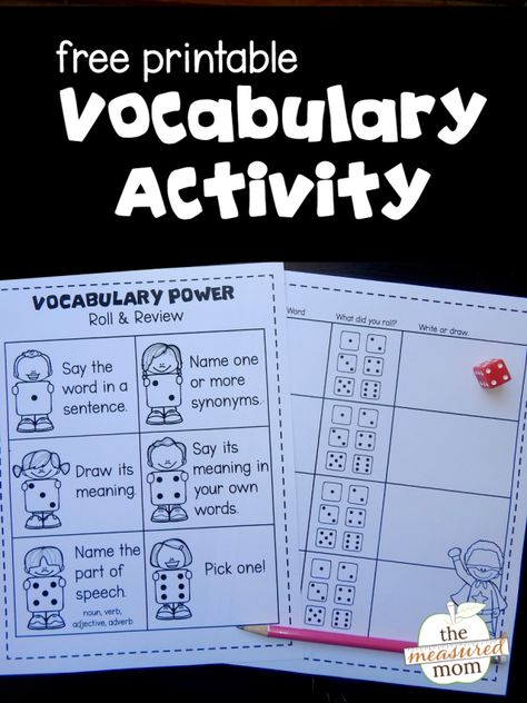 Vocabulary Activities Elementary, List Of Vocabulary Words, Vocabulary Centers, The Measured Mom, Measured Mom, Esl Vocabulary, Teaching Vocabulary, New Vocabulary Words, Vocabulary Games