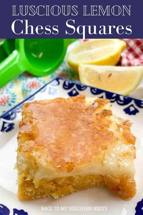 Lemon Chess Bars 12 Tomatoes, Lemon Ooey Gooey Bars, Ooey Gooey Lemon Butter Cake, Ooey Gooey Lemon Bars, Ooey Gooey Lemon Cookies, Lemon Gooey Bars, 12tomatoes Recipes Desserts, Lemon Chess Squares, Lemon Chess Bars