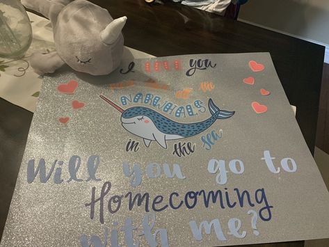 I love you more than all the fish in the sea, will you go to HOCO with me? Ocean Homecoming Proposal, Sea Homecoming Proposal, Sea Hoco Poster, Out Of All The Fish In The Sea Promposal, Fish Hoco Proposal, Gf Proposal Ideas, Sadies Proposal, Asking To Prom, Hoco Proposals