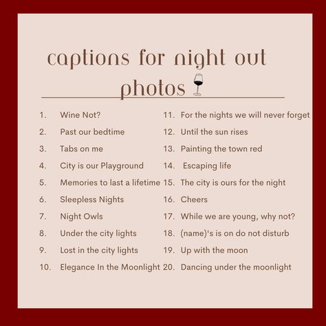 Ig Captions For Dress Pics, Good Night Ig Caption, Nighttime Captions For Instagram, About Yesterday Captions For Instagram, Previously On Caption, Captions For Late Post Instagram, Night Life Instagram Captions, Instagram Captions Night Pics, Husband Ig Captions