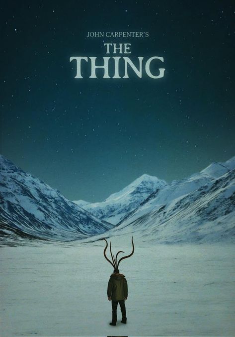 The Thing Movie Poster, The Thing 1982, Film Posters Art, Horror Artwork, Film Poster Design, Best Horror Movies, Horror Posters, John Carpenter, Horror Movie Art