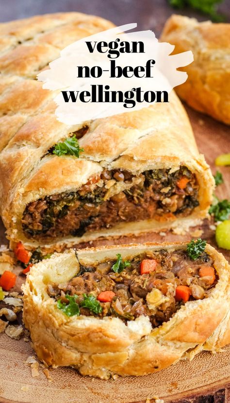 Vegetarische Diners, Vegan Wellington, Wellington Recipe, Plats Healthy, Vegan Holiday Recipes, Vegan Christmas Recipes, Makanan Diet, Beef Wellington, Vegan Thanksgiving