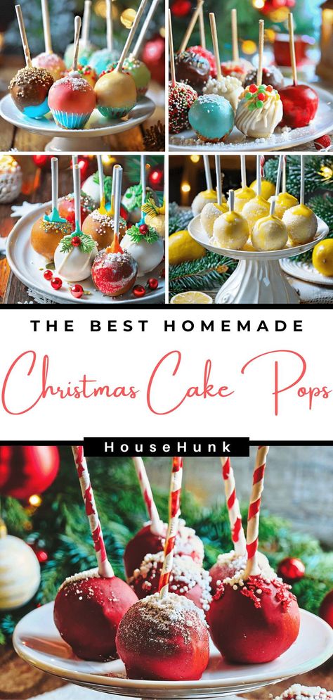 Unwrap the joy of the season with our collection of Christmas cake pops! From salted caramel delights to whimsical Oreo pops, these treats are perfect for festive celebrations. Discover the magic on every stick. #ChristmasCakePops #HolidayTreats Christmas Cakepops Recipe, Christmas Cake Pop Recipe, Holiday Cake Pops Christmas, Christmas Cake Balls Recipes, Hot Cocoa Cake Pops, Xmas Cake Pops, Cake Pop Christmas Ideas, Cake Pops Christmas, Holiday Cake Pops