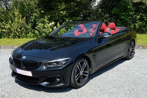 Bmw Convertible Black, Teen Cars, Honda Sport Bikes, Bmw Cabrio, Bmw Convertible, Bmw Black, Black Convertible, Dream Cars Bmw, Cars Land