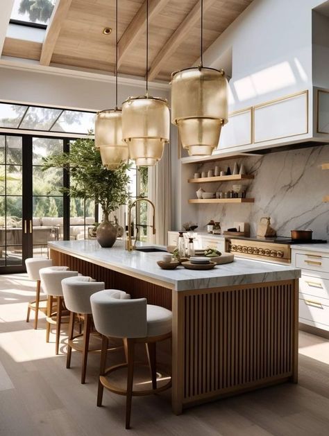 Modern Mediterranean Kitchen, Modern Kitchen Design Trends, Mediterranean Kitchen Design, Mediterranean Kitchen, Kitchen Design Trends, Kitchen Room Design, Kitchen Inspiration Design, Trendy Kitchen, Outdoor Kitchen Design