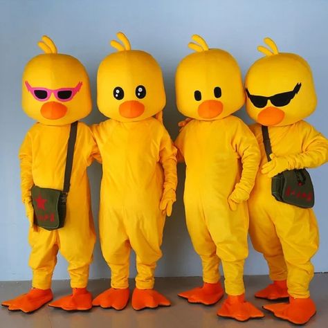 Yellow Ducks Mascot Puppet Cartoon Costume Adult Walking Doll Performance Props Funny Cosplay Clothing - AliExpress 200000532 Rubber Duck Costume Diy, Rubber Duck Halloween Costume, Rubber Duck Costume, Duck Halloween Costume, Duck Stuff, Cartoon Costume, Duck Costumes, Funny Cosplay, Cartoon Costumes