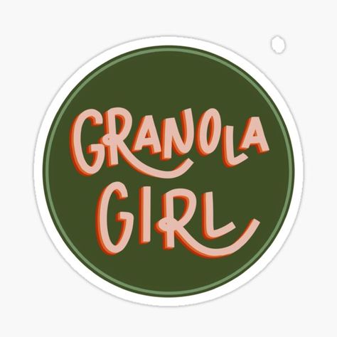 "Granola Girl" Sticker for Sale by madebymadalyn | Redbubble Granola Girl, Girl Stickers, Top Artists, Granola, Sticker Design, Science Poster, Stranger Things Fanart, Sell Your Art, Vinyl Sticker