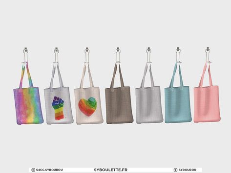 Sims 4 Tote Bag, Sims Finds, Sims 4 Challenges, Sims 4 Clutter, Hotel Door, Counter Display, Fabric Tote Bags, Fabric Tote, Sims Community