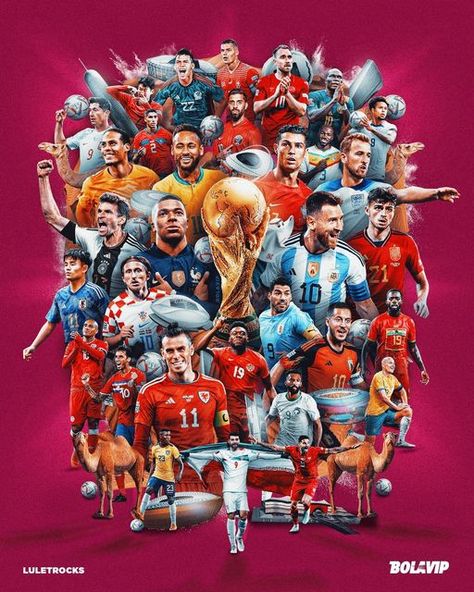 FIFA World Cup Qatar 2022 Cristiano Portugal, Fifa Poster, Messi Mbappe, Funny Football Pictures, World Cup Draw, Fifa Games, Qatar Football, Soccer World Cup, Spain Football