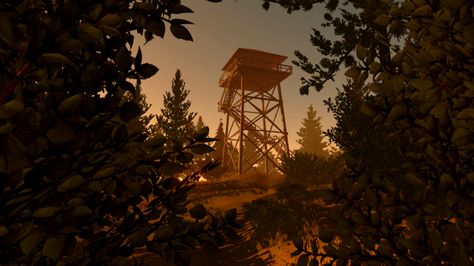 Campo Santo's debut, Firewatch, is an exploration of isolation and choice | Polygon Firewatch Game, 1366x768 Wallpaper, 1366x768 Wallpaper Hd, Lookout Tower, Watch Tower, Indie Games, Game Development, Tabletop Games, Pilots