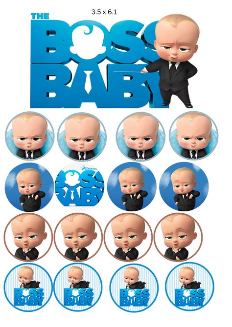 Baby Boss Them Cake and Cupcake toppers Size: 1.7 x 1.7 Ready to print in an A4 size photo paper. Buy and take all of my customized cupcake and cakes printable toppers. Soft copy consist of almost 500 different variations of themes and colors including anniversary, baptismal, holidays and wedding cupcake toppers. Sharable via google drive files. Ready to print PDF file cupcake toppers for only $10. Message me for informations! Boss Baby Cupcake Toppers Printable, Baby Boss Cake Topper Printable, Boss Baby Cake Topper Printable, Boss Baby Cake Topper, Baby Boss Cake, Camera Cakes, Baby Cupcake Toppers, Fiesta Mickey Mouse