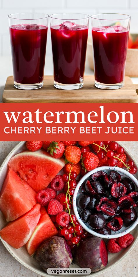 Watermelon Cherry Berry Beet Juice Flat Tummy Drinks Fat Burning, Beet Juice Recipe Juicers, Health Juice Recipes, Jungle Juice Recipe, Flat Tummy Drink, Beet Juice Recipe, Juice Healthy, Fruit Juice Recipes, Beet Juice