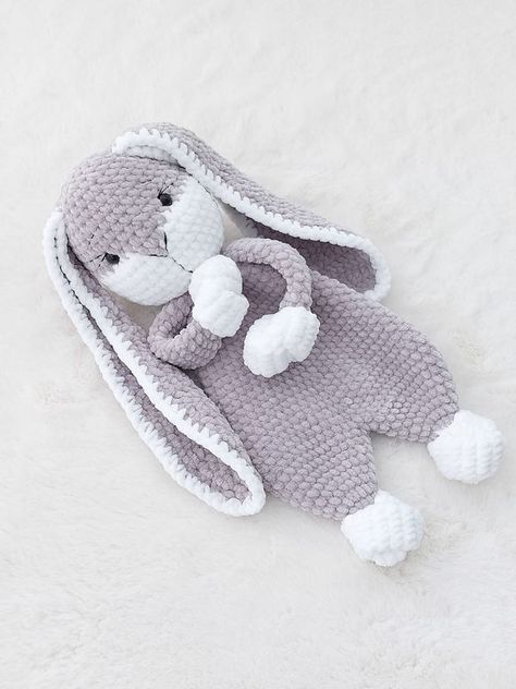 Crochet Snuggle Bunny Free Pattern, Amigurumi Snuggler, Plushie Bunny, Crochet Snuggler, Crochet Lovey Free Pattern, Crochet Bird Patterns, Bunny Crochet Pattern, Butterfly Tutorial, Bunny Lovey