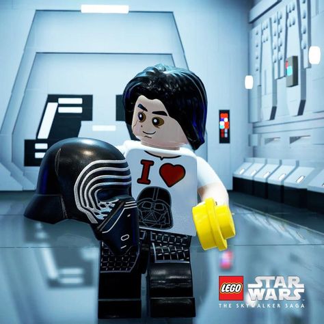 Lego Star Wars Skywalker Saga, Lego Star Wars Game, Lego Kylo Ren, Star Wars Valentine, Darth Vader Shirt, Star Wars Valentines, Lego Videos, Knights Of Ren, Lego Games