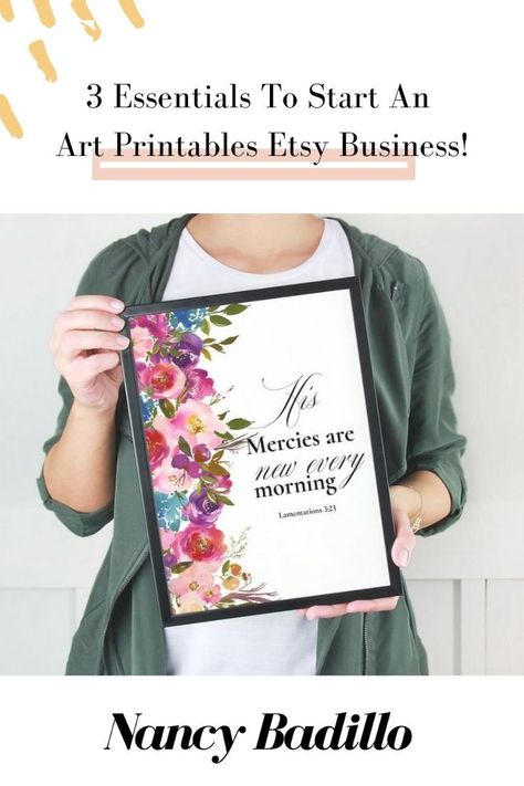 Free Guide: Learn the 3 Essentials to creating an art printables Etsy business today. Click to grab yours today! Selling printables on Etsy, Selling printables, selling printables online, Etsy printables, Etsy printables business, Etsy printables art, Etsy printables print, Etsy course, Etsy printables course, etsy prints, etsy prints wall art, Etsy prints printable, Etsy, Nancy Badillo, Make money online, art printables Etsy course #nancybadillo #Etsy #artprintables Selling Printables On Etsy, Printables Business, Selling Printables, Printables On Etsy, Printables Etsy, Etsy Tutorial, Etsy Tips, Ebook Promotion, Social Media Help