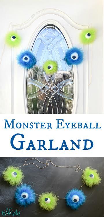 Cupcake Wishes & Birthday Dreams: Monster Eyeball Garland by Tikkido