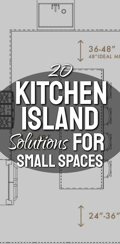 Kitchen Island Solutions For Small Spaces ideas with storage storage, lighting and more ideas for small kitchen remodeling on a budget to fit a traditional kitchen island or cottagecore country breakfast bar island table or DIY kitchen cart in a tiny narrow kitchen. Pretty clever easy DIY kitchen storage hacks for small kitchen layouts. Small apartment kitchen island with seating ideas Island In Small Kitchen Layout, Small Apartment Kitchen Island, Breakfast Bar Island, Diy Kitchen Cart, Apartment Kitchen Island, Kitchen Island Layout, Narrow Kitchen Island, Drop Leaf Kitchen Island, Small Kitchen Island Ideas