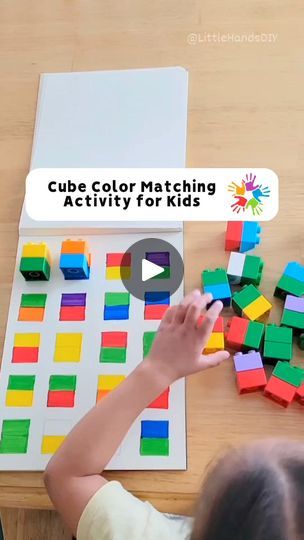 4K views · 76 reactions | Cube Color Matching Activity for Kids   This is a fun activity for little hands to help improve problem solving, fine motor skills, critical thinking, and matching colors. Ages 3 and up.  #littlehandsdiy #diyforkids #craftsforkids #diy #activitiesforkids #smartkids #colormatching #numbermatching #matchingactivity #colorcubeactivity #ColorMatching | Little Hands DIY | ZaharVips · Sun Shower Problem Solving Preschool, Creative Thinking Activities, Cognitive Activities, Problem Solving Activities, Development Activities, Matching Activity, Preschool Games, Brain Games, Activity For Kids