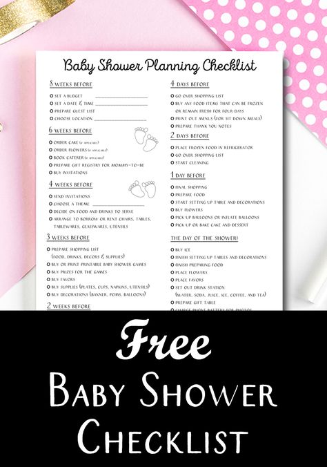 Download Free Baby Shower Planning Checklist Plan A Baby Shower Checklist, Baby Shower Planning Guide, Baby Shower Planning Checklist, Shower Checklist, Shower Step, Baby Shower Checklist, Baby Shower Host, Free Baby Shower Games, Baby Shower Venues