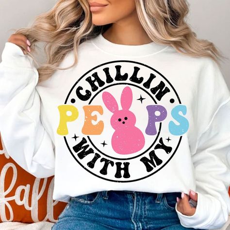 Easter Outfits! | The Thrill of the hunt Diy Easter Shirts For Kids, Cricut Easter Shirts For Kids, Easter T Shirts For Women, Easter Shirt Ideas For Women, Easter Tshirt Ideas Women, Easter Sublimation Ideas, Easter Tshirt Designs, Easter Teacher Shirts, Easter Cricut Ideas