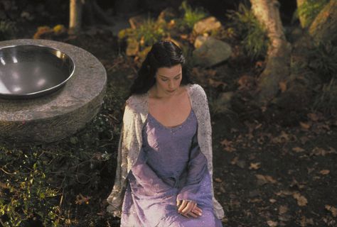 Arwen's Purple Dress - This would be a great dress to recreate Arwen Lotr, Arwen Undomiel, Lotr Wedding, Lotr Costume, Elven Princess, Lotr Elves, Two Towers, Into The West, The Two Towers