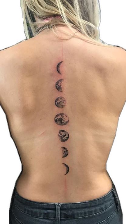 Discover the allure of Moon phase tattoos. We will explore the best designs and insights on choosing the ideal placement. Moon Phase Back Tattoo Women, Moonphase Tattoo Design, Moon Phase Back Tattoo, Moon Phase Tattoo Designs, Phases Of Moon Tattoo, Moon Phases Tattoos, Moon Phases Tattoo Designs, Moon Phase Tattoos, Phases Of The Moon Tattoo