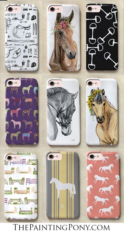 Equestrian style horse and pony lover phone cases. Horse Related Gifts, Horse Phone Cases, Horse Decor Ideas, Cute Phone Case Designs, Horse Room Decor, Horse Gift Ideas, Equestrian Home Decor, Equestrian Home, Horse Inspiration